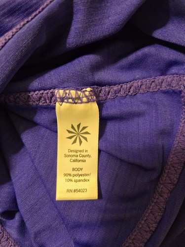 Athleta Pacifica Zip Front Tank Top Blue S - Picture 4 of 5