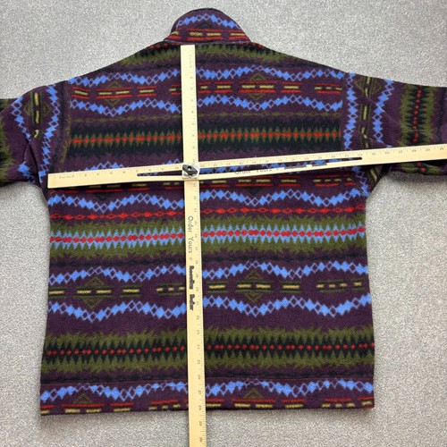 VINTAGE Patagonia Fleece Adult Large Purple Sacajawea USA Made Jumper Men - Picture 9 of 11