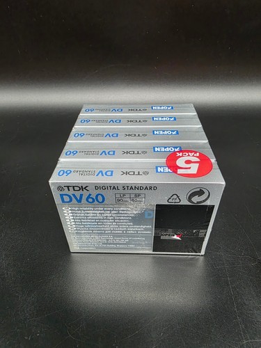 5er Pack TDK Mini DV 60/90 Kassetten ✅ Neu ✅ - Picture 5 of 6