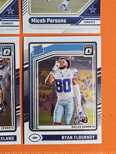 🔵⭐️⚪️ 2024 DONRUSS OPTIC DALLAS COWBOYS COMPLETE BASE TEAM SET (10 CARD LOT) - Picture 11 of 11
