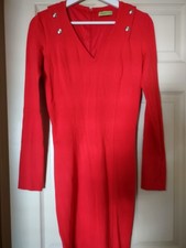 Women's Versace jeans Red Dress Size 8