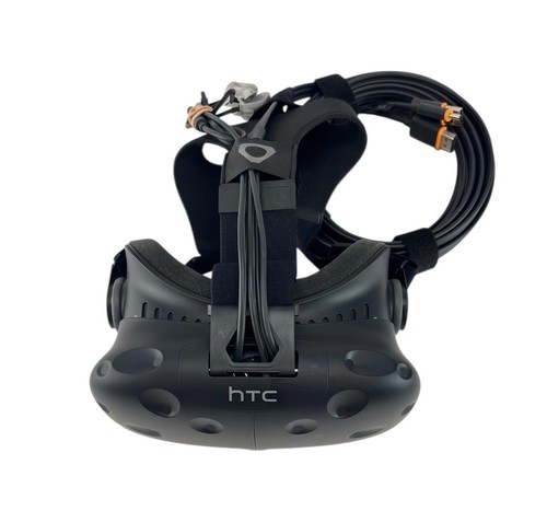 HTC Vive 0PJT100 Virtual Reality Headset w/ Wands & Cables - No Base Station - Picture 2 of 8