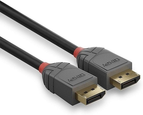 LINDY 36487 15 m DisplayPort 1.1 cable, anthracite line - Afbeelding 3 van 5
