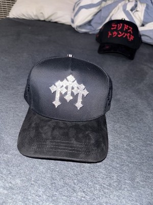 Barbas x Corridos Tumbados Cross Rhinestones Hat
