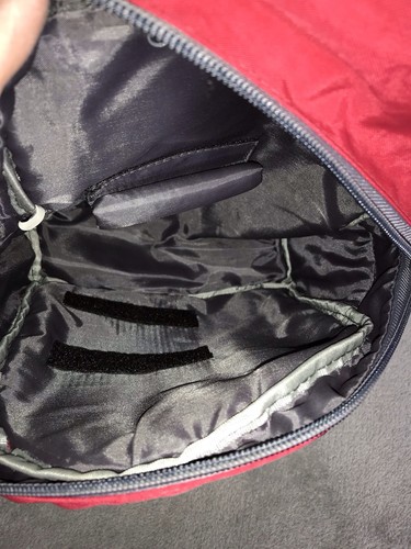 Mini Samsonite Podróżny Plecak turystyczny Czerwony Regulowane paski Kieszenie na zamek błyskawiczny - Zdjęcie 4 z 9