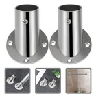  2 Pcs Angled Shower Rod Mount Boat Rail Installation Accessories