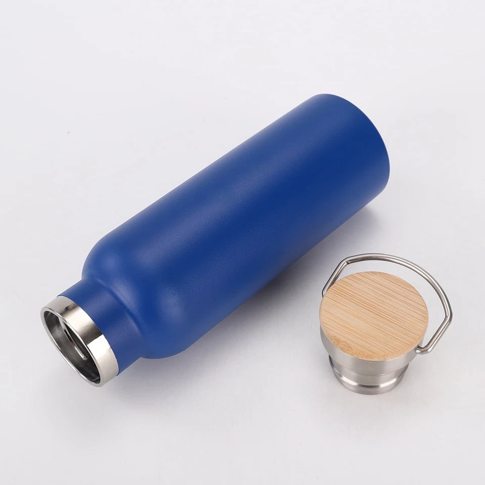 Botella de agua aislada de acero inoxidable 304 taza de vacío 17/34 oz para viajes deportivos Foto 3 de 4