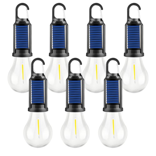 Solar Zeltbeleuchtung LED Camping Laterne Außen Hänge Glühbirnen mit Clip Haken - Bild 24 von 25