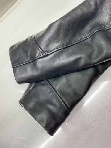 Schott Riders Jacket 103US TRUCKER LEATHER JKT Single 36 BLK 7209 Used - Picture 5 of 5