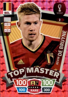 Adrenalyn XL WM 2022 Qatar Trading Card Nr 2 - Kevin De Bruyne - Top Master