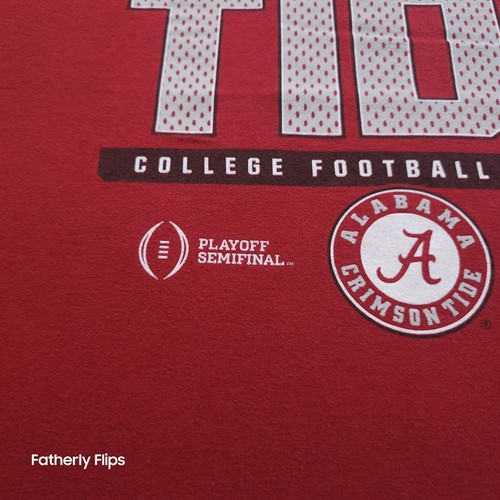 Crimson Tide Football Playoff T Shirt Mens Size XL 2015 Cotton Bowl Maroon - Picture 3 of 11