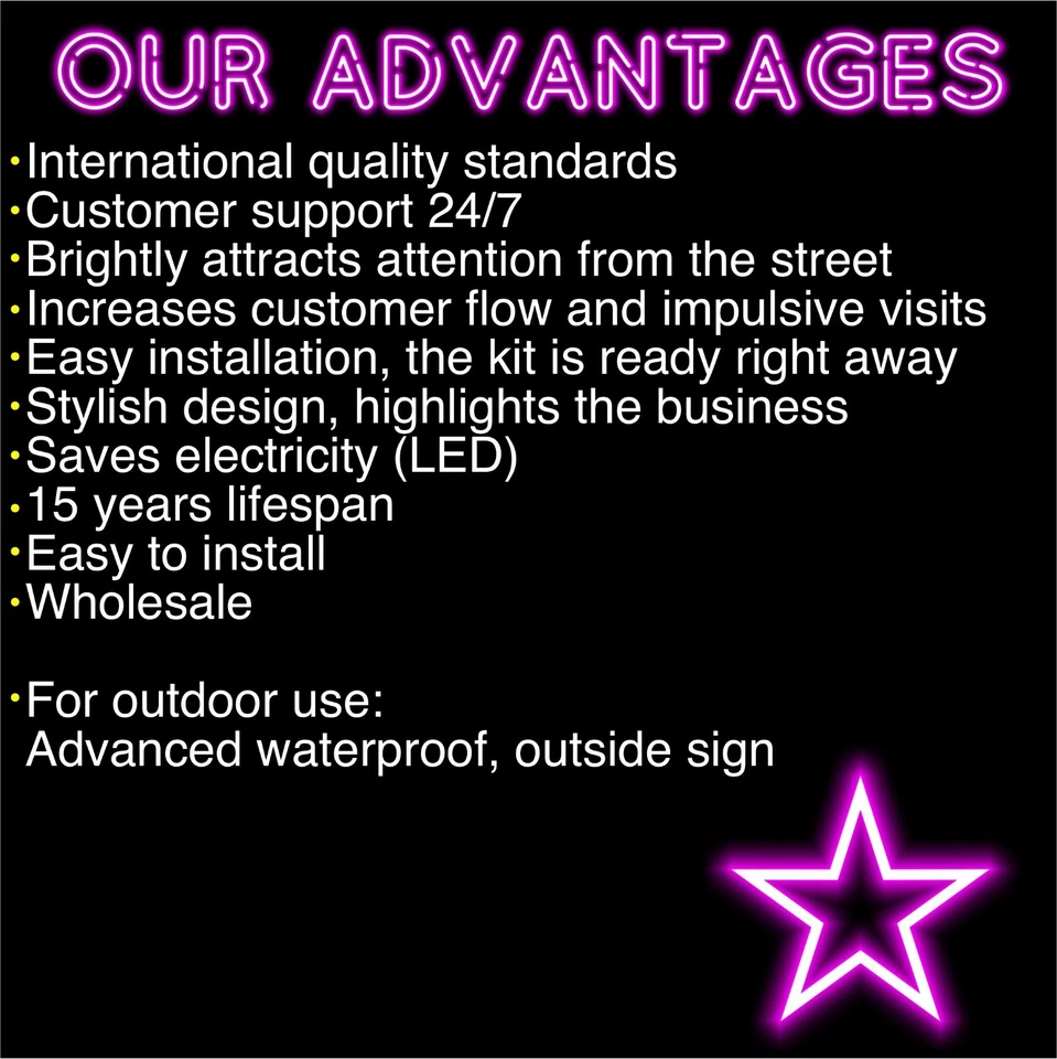 Outdoor Barbershop Open Neon Sign, Waterproof Led Open Sign for Business - Image 3 of 4