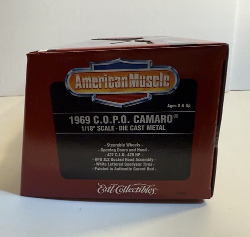 Ertl Diamond Collectibles 1969 COPO Camaro 1 of 2500 1/18 Scale Diecast Car - Picture 7 of 7