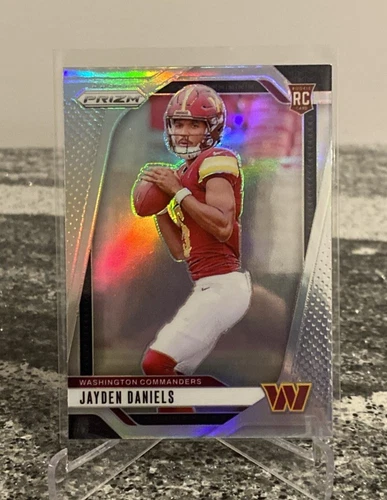 Jayden Daniels True Silver Prizm Rookie Card #347 RC Commanders 💎 