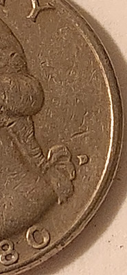 1980 D Washington quarter, filled error, you need to see!!