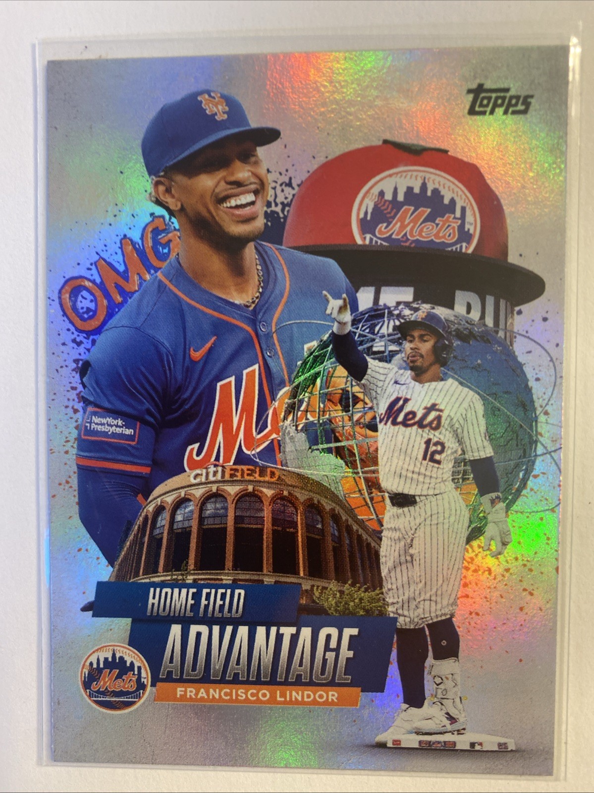 2025 Topps Chrome Francisco Lindor #HA-17 Home Field Advantage SSP Case Hit Mets