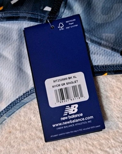 NUOVO New Balance 2022 Finisher New York City Marathon Uomo XL Singolo Corsa - Foto 6 di 8