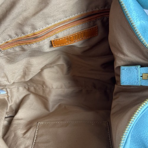 Hobo International Astrid Karibik blau weiches Leder Schultertasche Boho Y2K - Bild 14 von 14
