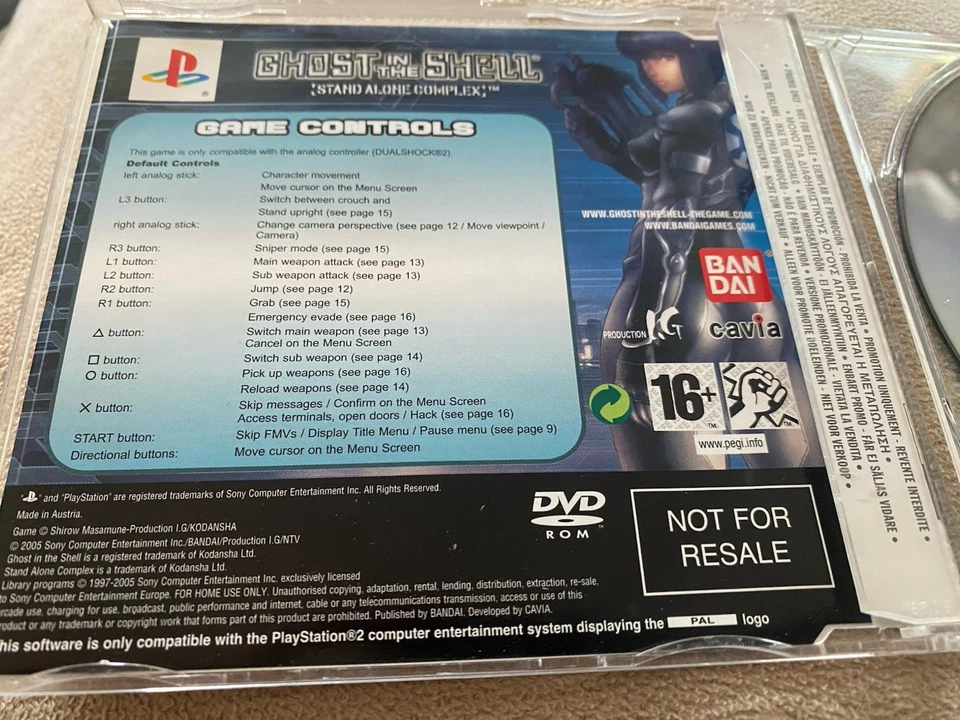 PS2 - PLAYSTATION 2 - PROMO DISC - GHOST IN THE SHELL (STAND ALONE COMPLEX) - Image 2 of 3