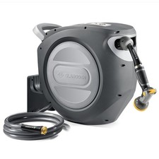 Retractable Garden Hose Reel 5/8 in x 75 ft Upgraded UV Resistant Heavy Duty ...