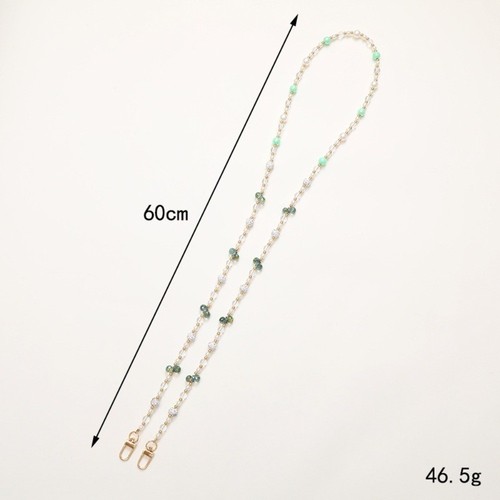 DIY Crossbody Bag Chain Beaded Pearl Strap Shoulder Strap Bag Accessory - Photo 2 sur 18