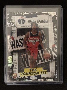 2025-26 Topps Basketball Daily Dribble Holo Tre Johnson III Rookie DD-36 Wizards