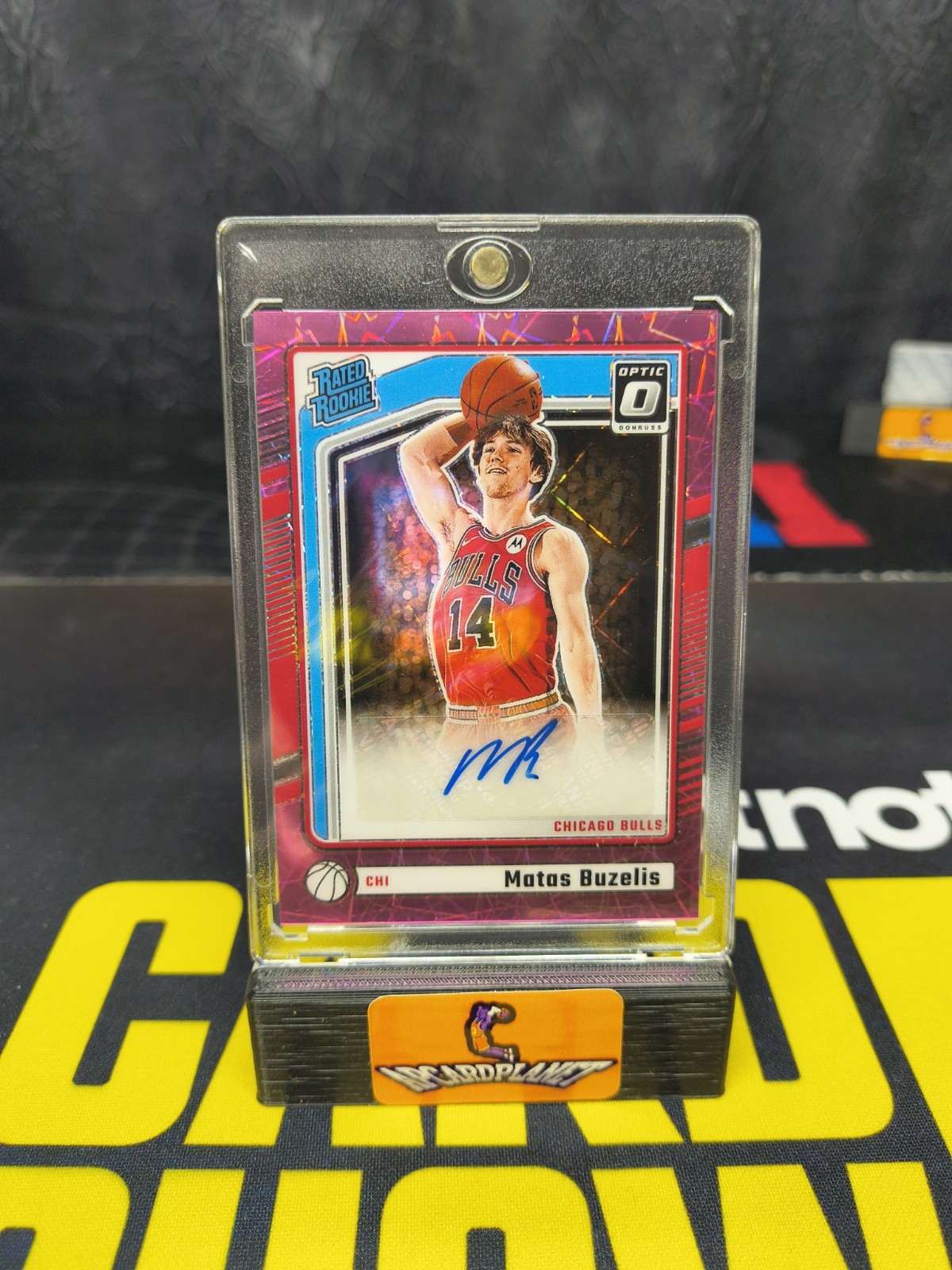 2024-25 Panini Donruss Optic Matas Buzelis #306 RC Rated Auto Pink Velocity /79