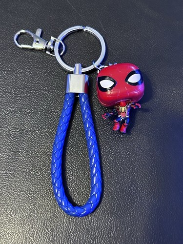 Mini Funko Pop Schlüsselanhänger mit Armband - Spider-Man - Rucksack Clip