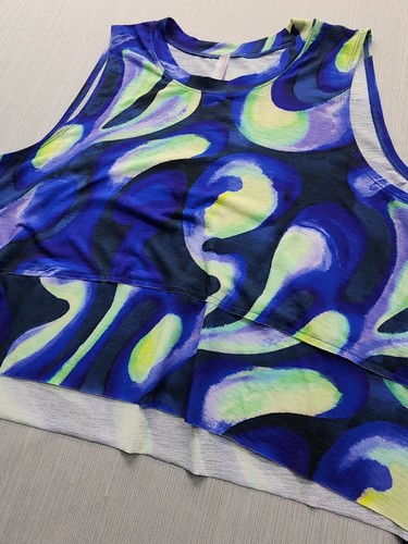 NUEVA Camiseta sin mangas Free People FP Movement Tempo Swirl para mujer EXTRA PEQUEÑA suelta fluida - Imagen 6 de 13