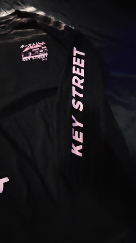 Key Street Herren T-Shirt Black & Pink Acura Langarm Grafikdruck Gr. XL NEU - Bild 2 von 7