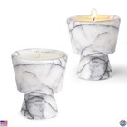 Scented Luxury Candle in Handmade Marble Container |1 Set | Soy Wax | Non-Toxic