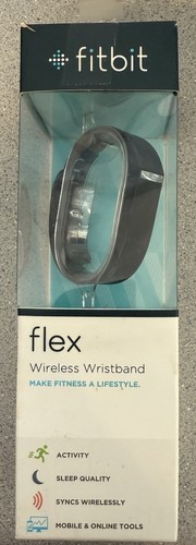 Fitbit Flex kabelloses Aktivitäts- und Schlaftracker-Armband schwarz OPEN BOX - Bild 1 von 5