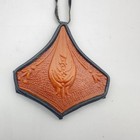 Vintage South Western Style Embossed Leather Necklace Adjustable Unisex