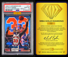 Patrick Ewing 1998 Flair Showcase Legacy #41L  /99 Row 2 PSA 10 MBA Gold POP 1