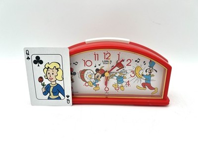 Lorus Disney Band Alarm Clock Mickey Donald Goofy Quartz Japan