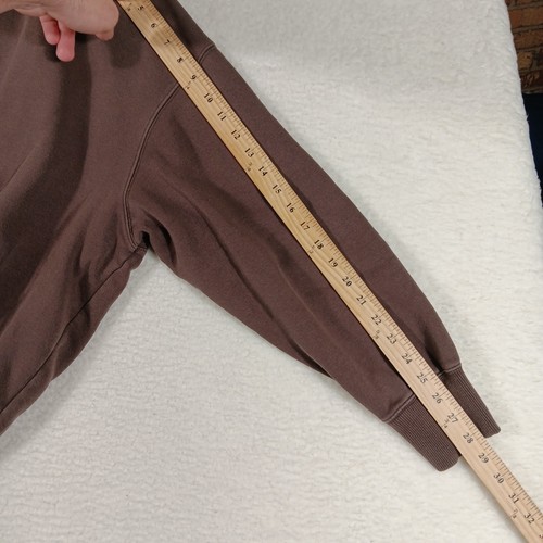 Nike Sweatsuit Mens Large Brown Fleece 2 Piece Set Crew Neck Center Swoosh - Picture 10 of 22