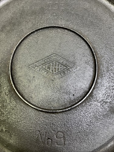 Griswold’s Erie #9 Diamond Logo Handled Griddle Restored Rare HTF - Picture 1 of 9