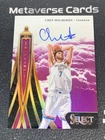 2024-25 Panini Select Chet Holmgren In Flight Signatures Auto Purple Prizm /75
