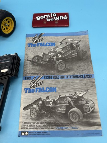 1980’s TAMIYA 1/10 R/C THE FALCON Remote Control Car Buggy w/Remote - Parts Only - Picture 2 of 9