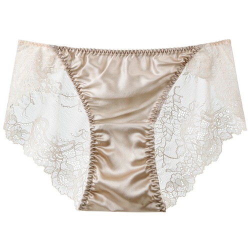 2 Pair Womens 100% Silk Panties Briefs Bikinis Underwear Low Waist Cutout Briefs - Bild 7 von 17