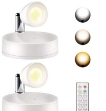 Wireless LED Spotlight Battery Powered Picture Lights, Uplighting Indoor, Puck
