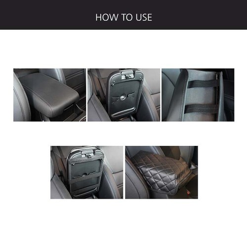 ARMREST STORAGE CENTER CONSOLE TRAY Console Cushion Set for 2019 2020 KIA SELTOS - Bild 11 von 12