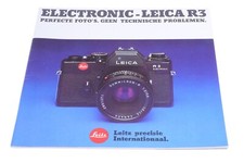   LEICA R, R3 ELECTRONIC CAMERA AND LENSES ORIGINAL PRODUCT BROCHURE DUTCH  123