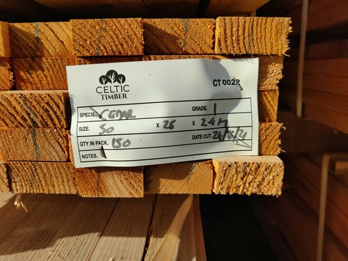 TIMBER BATTENS 2"x1" (Approx50mm x 25mm) SOFTWOOD WOODEN CLADDING STRIPS BOARDS - Picture 4 of 7