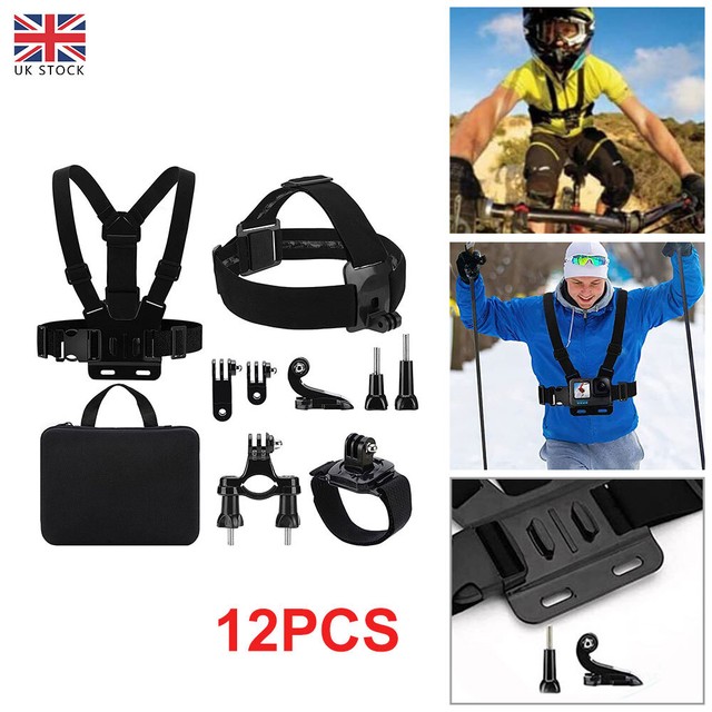 12 in1 Sports Action Camera Accessories Kit for GoPro Hero 10 9 8 Max 7 6 5 4 12 in1 Sports Action Camera Accessories Kit for GoPro Hero 10 9 8 Max 7 6 5 4