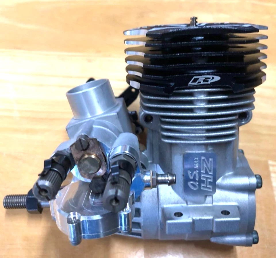 Motor de helicóptero anillado O.S MAX‐55HZ‐R DRS .55 8,93cc 2,1 hp 2 agujas Carb Regu1 Foto 2 de 4