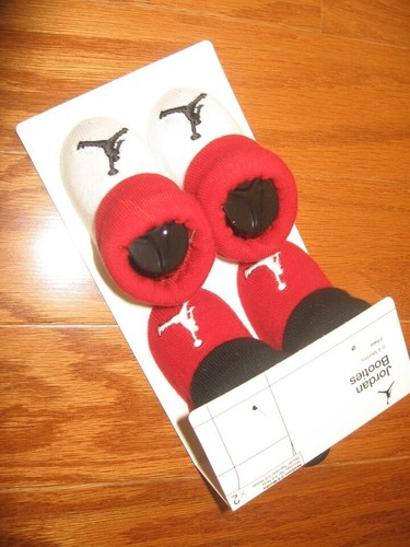 Nike Jordan Stiefeletten Socken 2-teiliges Set Größe 0/6 Monate Kleinkind Baby neu - Bild 3 von 12