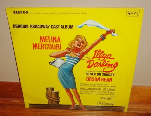ILLYA DARLING-Original Broadway Cast Album-MELINA MERCOURI-Broadway Cast-1st LP! - Picture 2 of 5