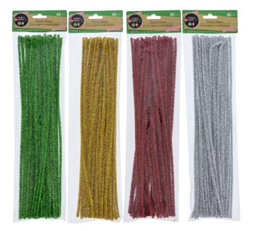 Tinsel Chenille Stems 45 Pieces CRAFTS NEW - Picture 8 of 11