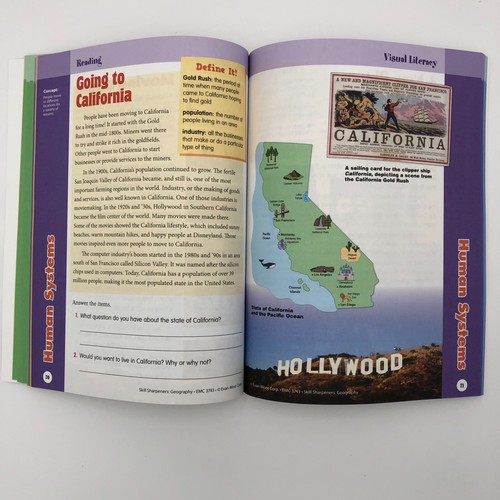 Skill Sharpeners Geography, Grade 3, Paperback by Evan-Moor Homeschooling - Imagen 3 de 4